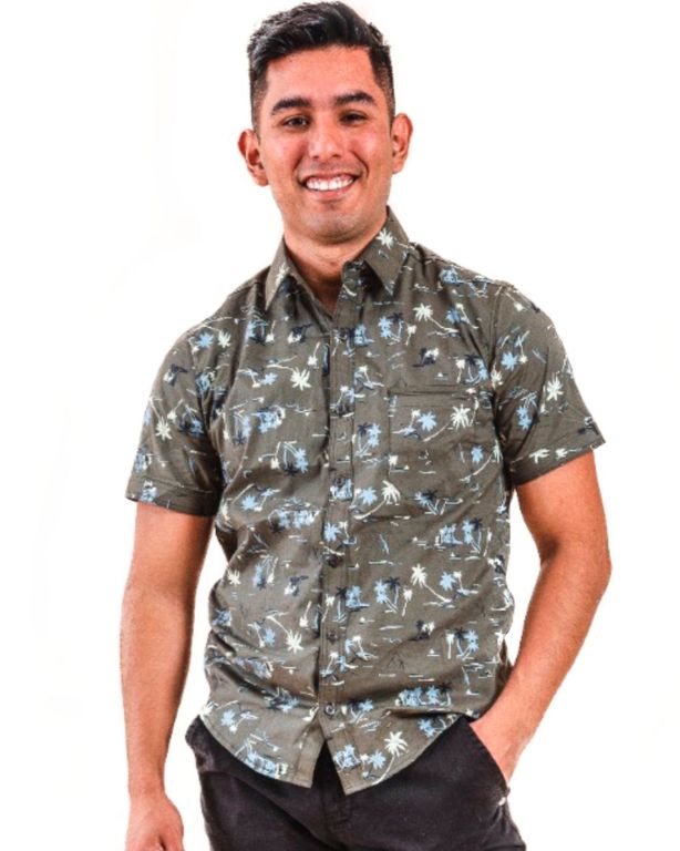 CAMISA ESTAMPADA MANGA CORTA