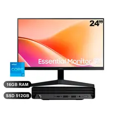 HP - MINI PC PRO 260 G9 I5-1334U,16GBRAM,512GBSSD,SIN WINDOWS+MONITOR SAM LS24F330EAL 24