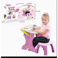 GENERICO - Mesa y Silla para Dibujar 2 EN 1 COLOR ROSADO