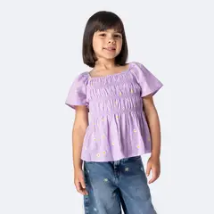 PIONIER - Blusa Moda Laurahh Lino Niña