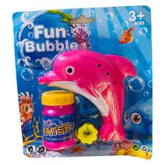 GENERICO - Pack x 2 Pistolas de Burbujas de Delfin + Burbujas
