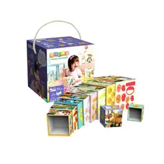 GENERICO - Juego Didáctico Cubos Apilables de Cartón