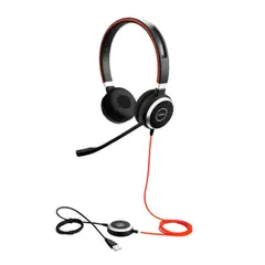 JABRA - AUDIFONO EVOLVE 40 CABLEADO DE DIADEMA ESTEREO - SUPRA-AURAL CANCELACION DE RUIDO USB 2.0-3.0 TOMA DE 35 MM P-N 6399-823-109
