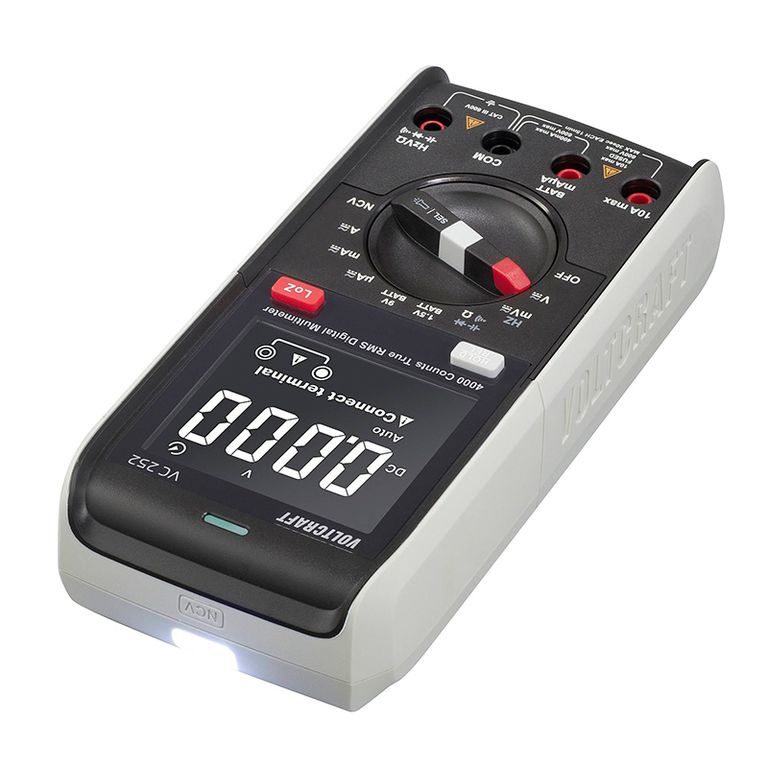 Multímetro VOLTCRAFT VC252 Digital True RMS LoZ CAT III 600 V Pantalla (cuenta): 4000