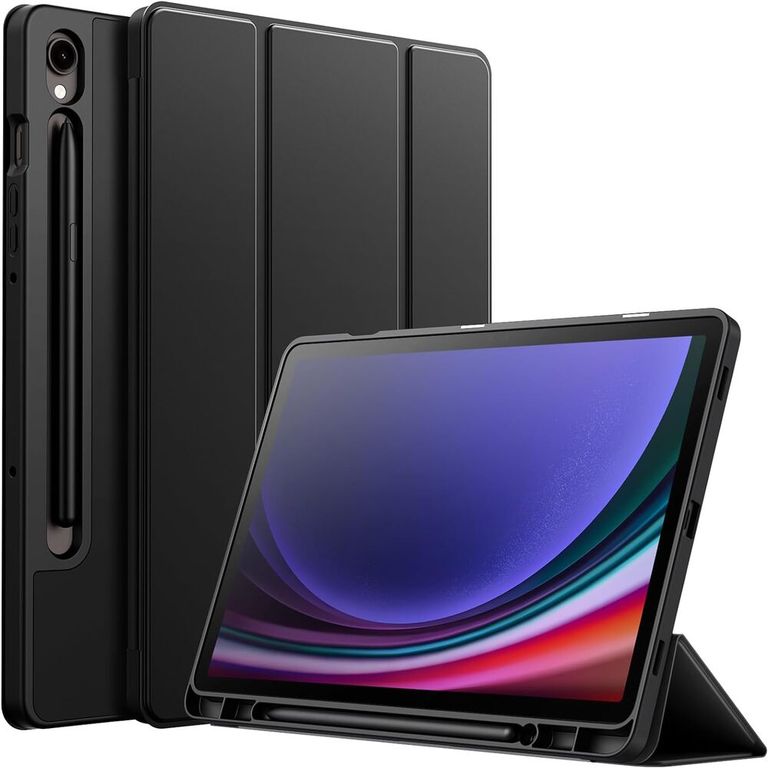Funda Smart Cover Para Samsung Tab S10 Lite con Porta Lápiz - NEGRO