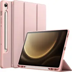 GENERICO - Funda Smart Cover Para Samsung Tab S10 Lite con Porta Lápiz - ROSADO