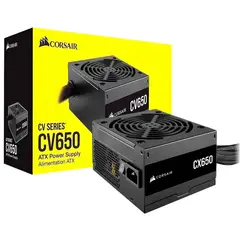 CORSAIR - Fuente de Poder CX650 650W 80 Plus Bronze ATX Negro 24 Pines