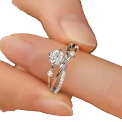 GENERICO - Anillo Cielo Estrellado AJUSTABLE con Circonita Cúbica