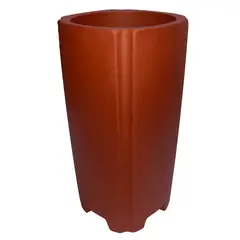 PERUBONSAI - MACETA PARA BONSAI SIN ESMALTAR – ESTILO CASCADA – YIXING – 10.5 X 10.5 X 20.5cm