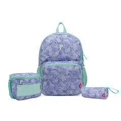 PORTA - PACK MOCHILA PORTAMAR NEON 3 PIEZAS MOCHILA LONCHERA CARTUCHERA