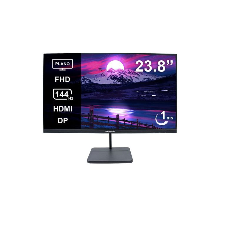Monitor ADV-2454S 23.8 Pulg FHD IPS 144Hz 1ms HDMI DP AUDIO OUT PARLANTES