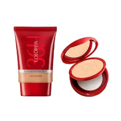 ESIKA - DUO BASE + POLVOS COLORFIX 200-C PIEL MEDIA Ésika