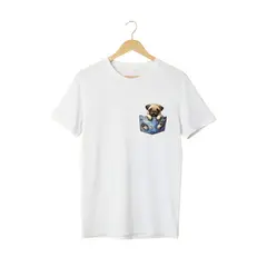 GENERICO - Polo con estampada de perro pug