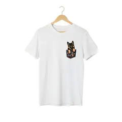 GENERICO - Polo con estampado de pastor aleman