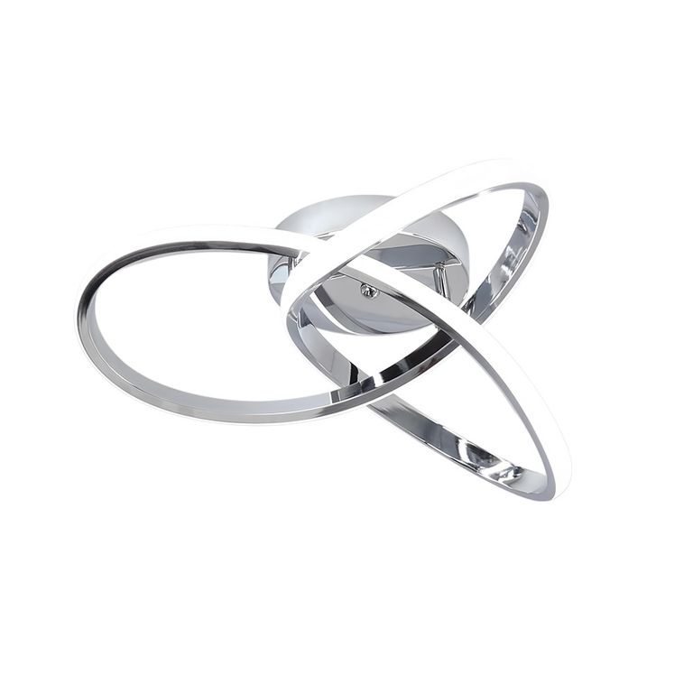 LED Lampara Colgante de Techo 3 colores 40CM - Cromo