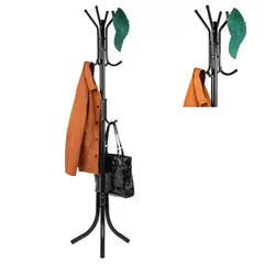 EVERSO - Colgador Perchero Metálico Perchas Para Ropa Polerones Bolso Negro