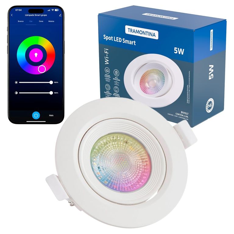 FOCO INTELIGENTE SPOT LED SMART Wi-Fi 5W