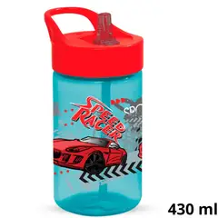 HEREVIN - Tomatodo 430 ml Diseño Speed Racer Con Cañita
