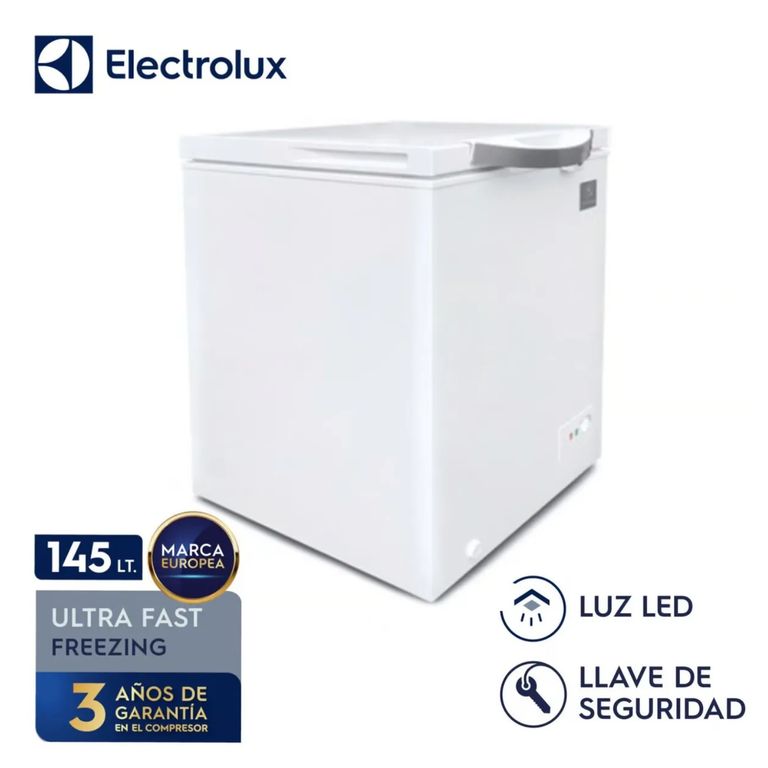 Congeladora 145 Lt EFC15A2HPWB - ALUMINIO GOFRADO