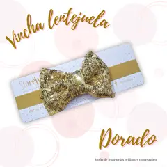 GENERAL - Vinchas de bebes en lentejuelas