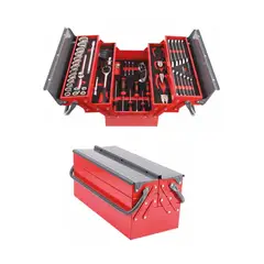 WURTH - Caja de Herramientas Roja 66 Piezas 5 Niveles Profesional