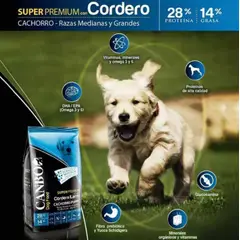 GENERICO - 3Kg - Canbo Super Premium Cachorro Cordero Razas Medianas y Grandes