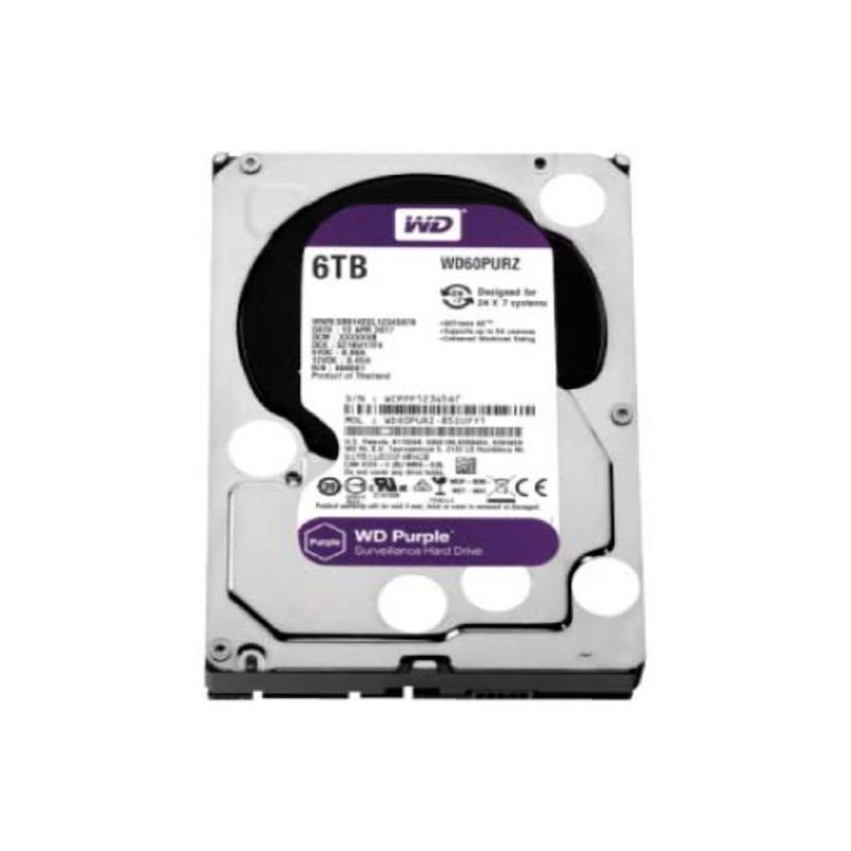 Disco Duro WD60PURZ, 6TB, SATA, 3.5, plomo