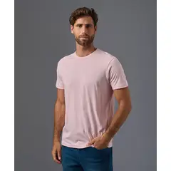 MBO - Polo Algodón Básico Cuello Redondo Rosa Hombre