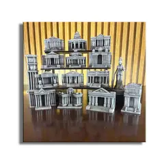 GENERICO - Saint Seiya - Caballeros de Zodiaco Set 12 Casas del Santuario de Athena