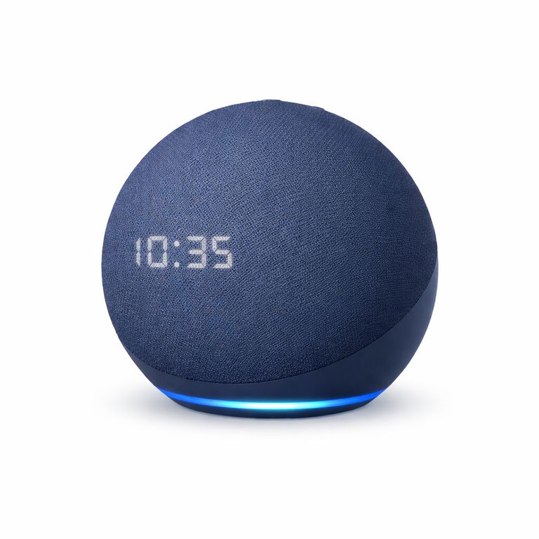 Parlante Bluetooth con Reloj LED Portátil Luz RGB Azul