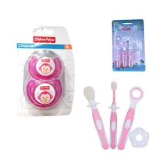 GENERICO - Chupón Fisher Price + Set de Cepillos