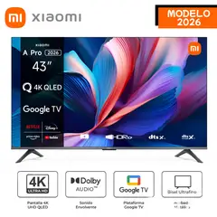 XIAOMI - Televisor A Pro 43" Pulg. Qled 4K Ultra HD Smart L43MB-APPH - Modelo 2026