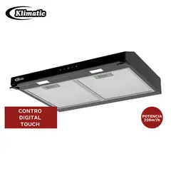 KLIMATIC - Campana Extractora 60cm VENTO BLACK PLUS
