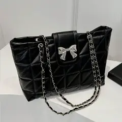 GENERICO - Bolso de hombro para mujerde cartera de lazo