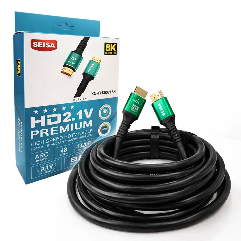 Cable HDMI 8K Ultra HD 48Gbps eARC HDR Alta Velocidad 2.1 Gaming - 3 Metros