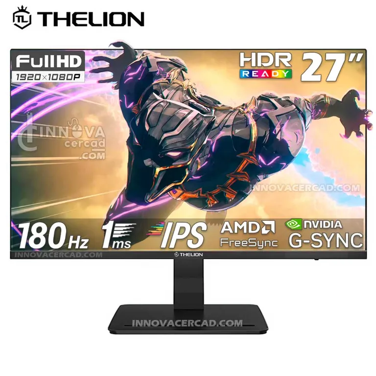 MONITOR THELION MG27EFI, 27 IPS, FHD, 180Hz, 1ms MPRT, Compatible FreeSync, G-Sync