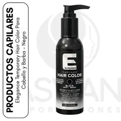 ELEGANCE - Temporary Hair Color Para Cabello y Barba - Negro