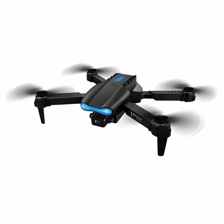 Drone Plegable con Cámara Dual HD y WiFi Portátil Negro