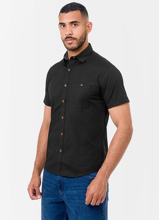 Camisa Moda Kharik Popelina Stretch Hombre