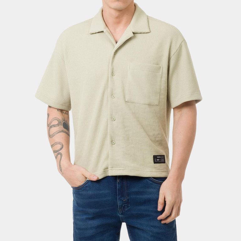 Camisa Moda Kutzon Wafle Hombre