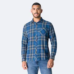 PIONIER - Camisa Clasico Larsen Ml Indifio Cuadros Hombre