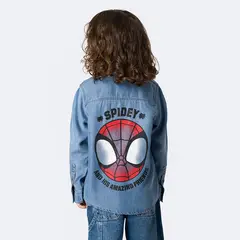 PIONIER - Camisa Moda Marco-Marvel Denim Niño