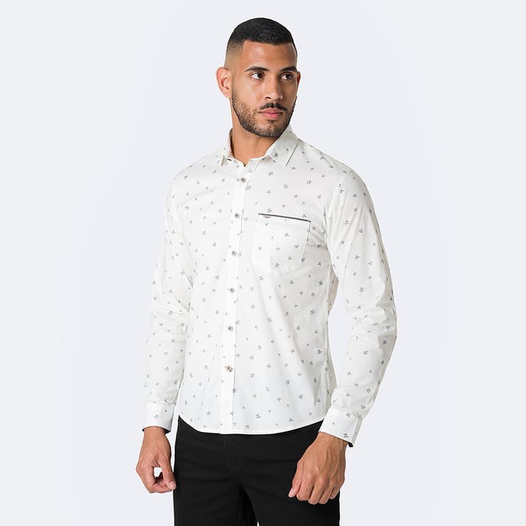 Camisa Moda Teohd Popelina Stretch Hombre