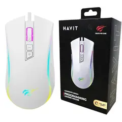 HAVIT - MOUSE GAMING MS1033, BLANCO, RGB