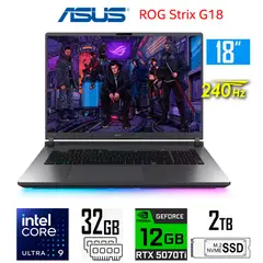 ASUS - ROG Strix G18 Core Ultra 9-275HX Nvidia 12gb RTX5070Ti Ram 32gb Ssd 2tb 18 2.5K 240Hz