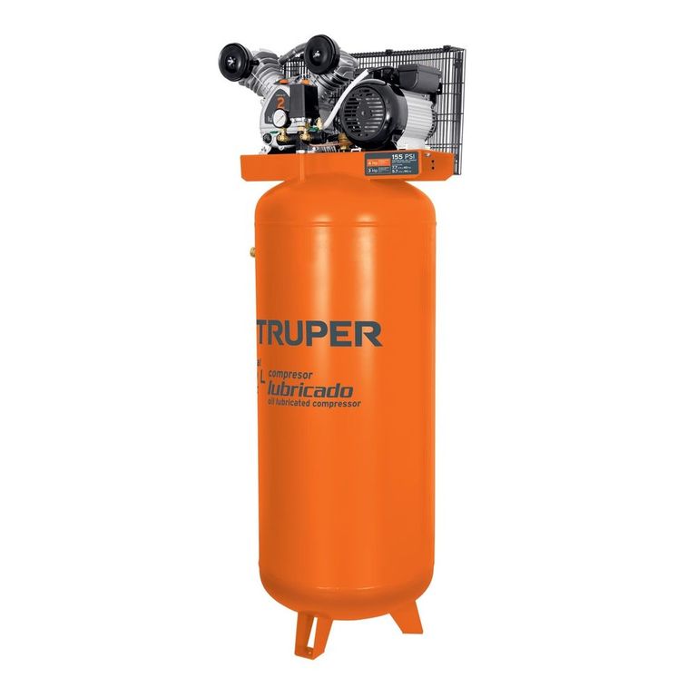 Compresora de aire 240L lubricada de banda vertical