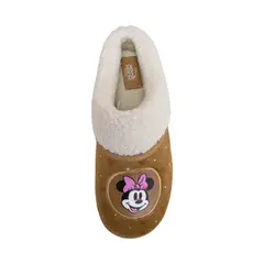 DISNEY BABY - Pantuflas Peluche Mujer Minnie Mouse Marron