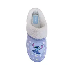 LILO & STITCH - Pantuflas Peluche Mujer Stitch Celeste