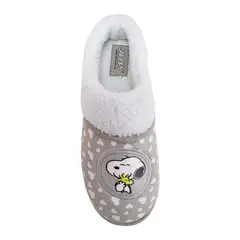 SNOOPY - Pantuflas Peluche Mujer Peanuts Marron