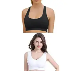 GENERICO - Top / bividi / sostén Deportivo uso diario con push up removible microfibra